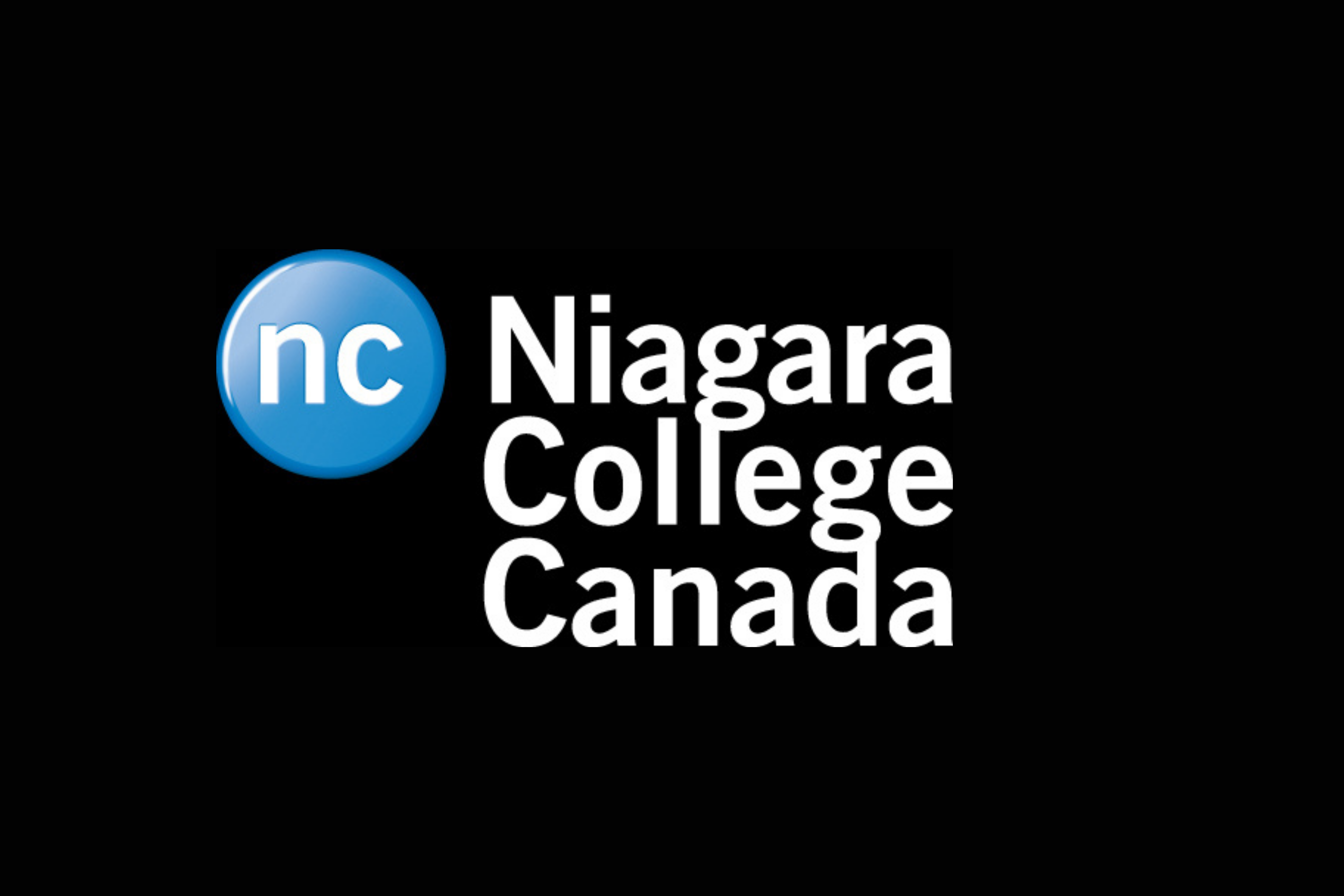 Niagara College Canada logo on black background